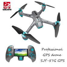 Drone GPS original 2.4G 6 eixos 4CH Quadcopter rc FPV quadcopter com câmera wi-fi 720P drone SJY-57G GPS